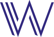 Dark blue stylized letter “W” logo formed by multiple parallel lines on a light gray background.